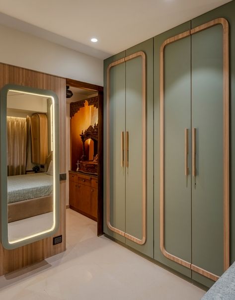 Modern Teal Built-In Wardrobe