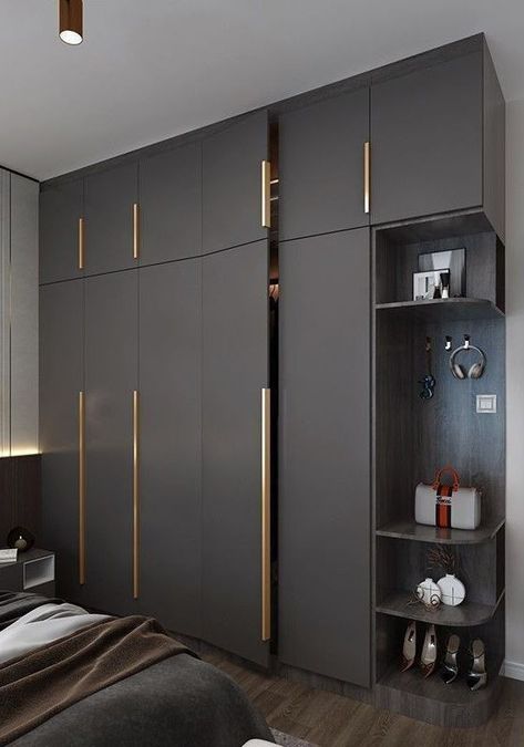 Matte Charcoal Executive Wardrobe