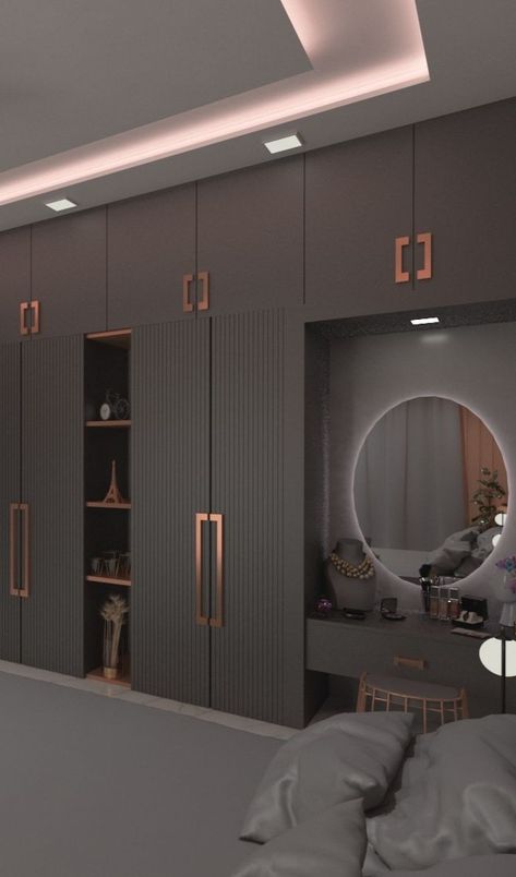 Fluted Grey Vanity Suite