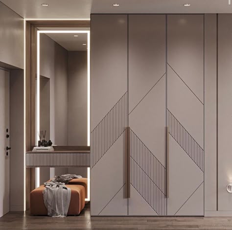 Glossy Plywood Wardrobe