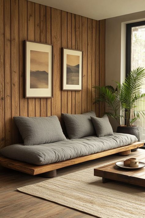 Parma Solid Wood Japandi Sofa