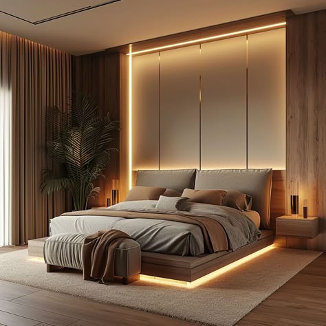 Modern LED Bed Design