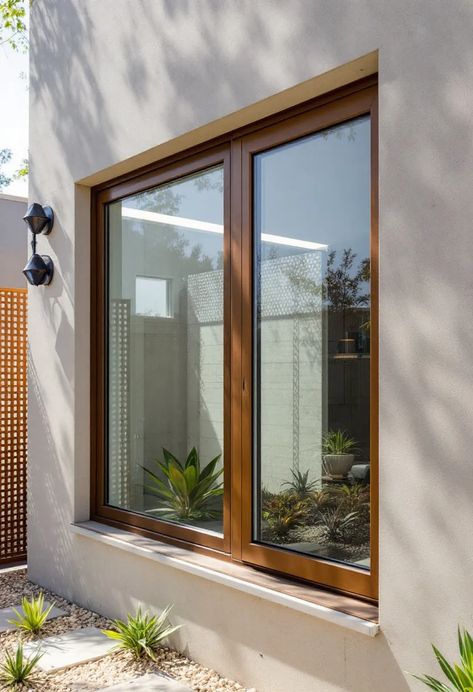 Minimalist Paneled Glass Window