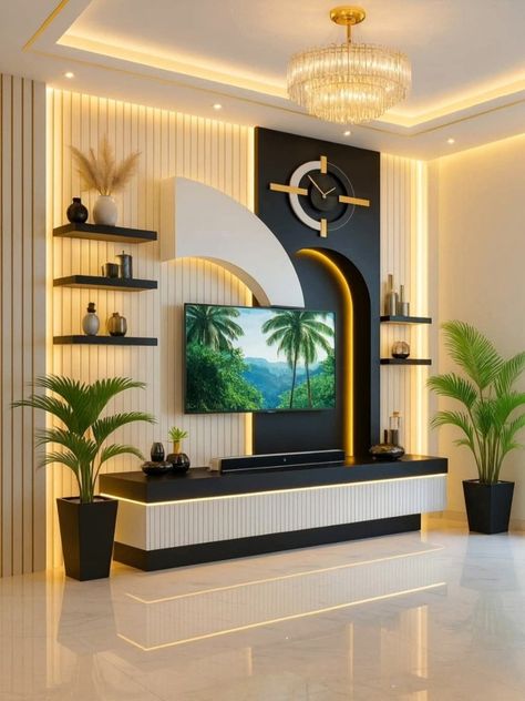 Designer Multi-Shelf Entertainment Unit