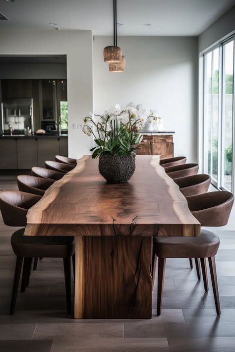 Live Edge Wooden Table