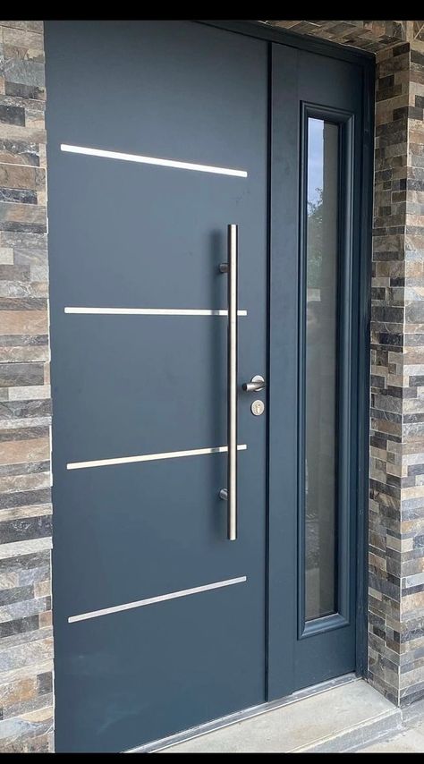 Charcoal Executive Double-Handle Door