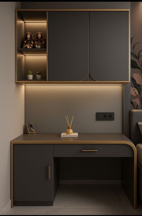 Executive Dark Wood Workspace