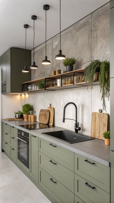 Natural Sage & Oak (Boho) Kitchen